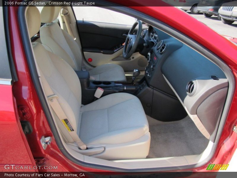 Crimson Red / Light Taupe 2006 Pontiac G6 Sedan