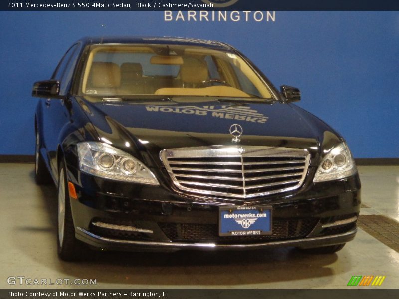 Black / Cashmere/Savanah 2011 Mercedes-Benz S 550 4Matic Sedan