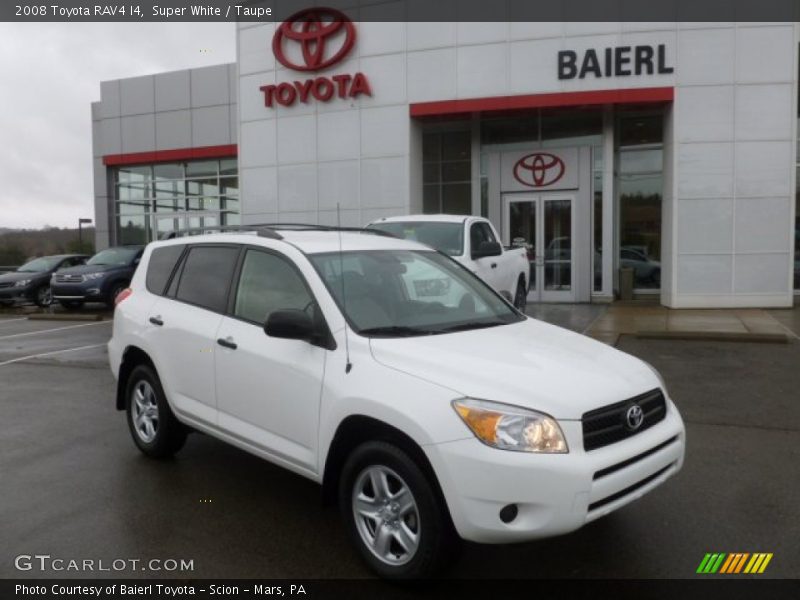 Super White / Taupe 2008 Toyota RAV4 I4