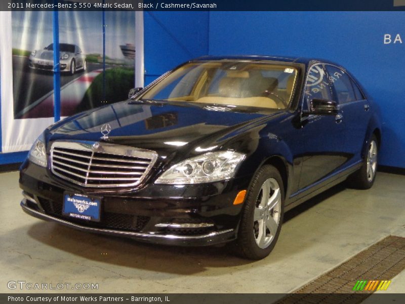 Black / Cashmere/Savanah 2011 Mercedes-Benz S 550 4Matic Sedan