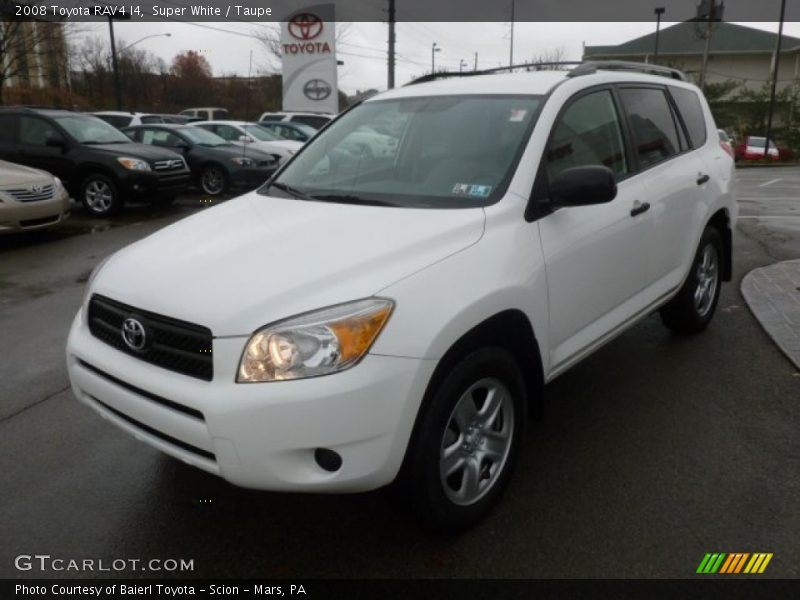 Super White / Taupe 2008 Toyota RAV4 I4
