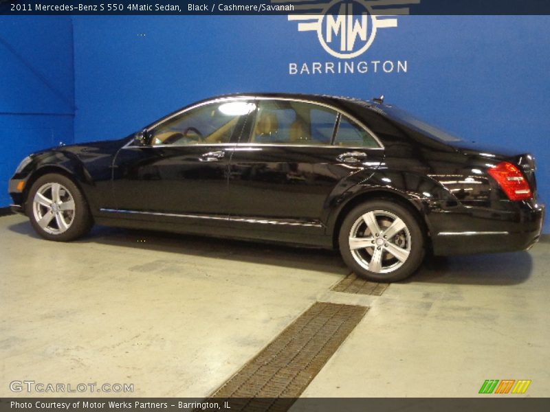 Black / Cashmere/Savanah 2011 Mercedes-Benz S 550 4Matic Sedan