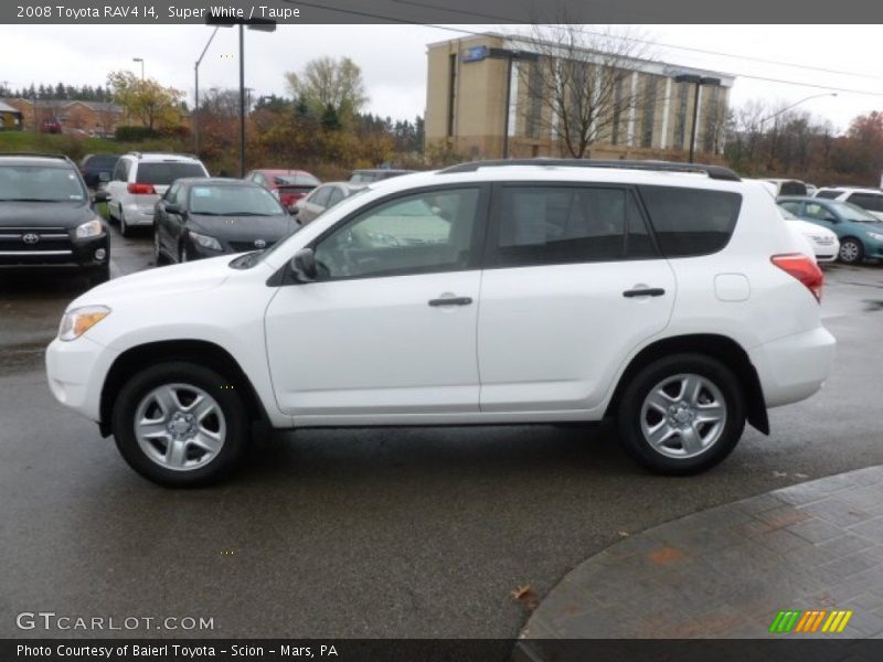 Super White / Taupe 2008 Toyota RAV4 I4