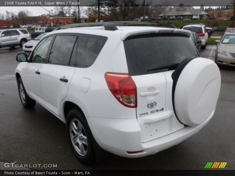 Super White / Taupe 2008 Toyota RAV4 I4
