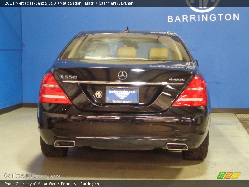 Black / Cashmere/Savanah 2011 Mercedes-Benz S 550 4Matic Sedan