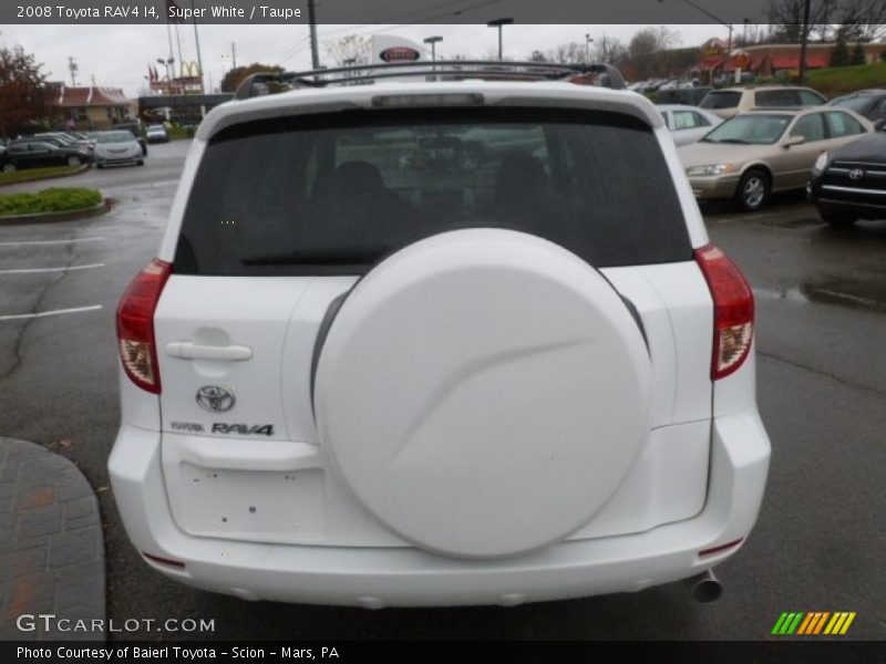 Super White / Taupe 2008 Toyota RAV4 I4