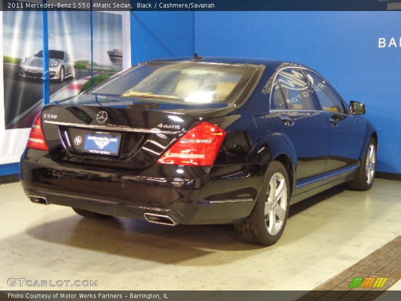 Black / Cashmere/Savanah 2011 Mercedes-Benz S 550 4Matic Sedan