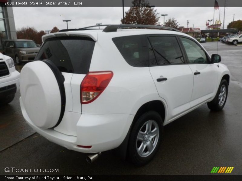 Super White / Taupe 2008 Toyota RAV4 I4