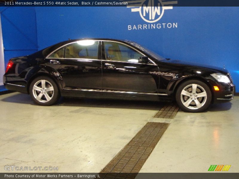 Black / Cashmere/Savanah 2011 Mercedes-Benz S 550 4Matic Sedan
