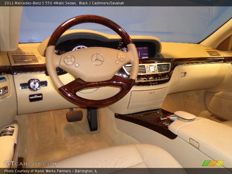 Black / Cashmere/Savanah 2011 Mercedes-Benz S 550 4Matic Sedan