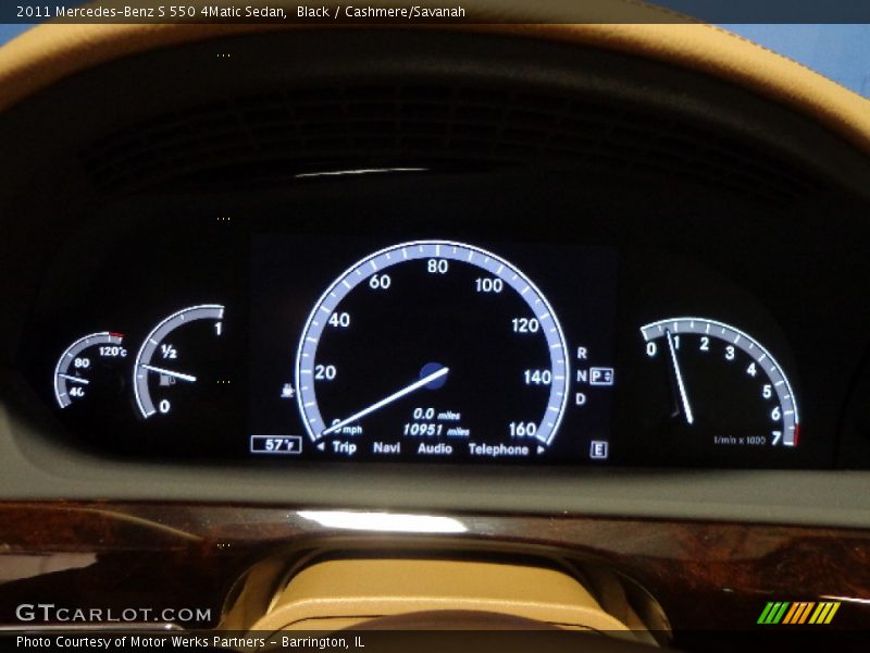 Black / Cashmere/Savanah 2011 Mercedes-Benz S 550 4Matic Sedan