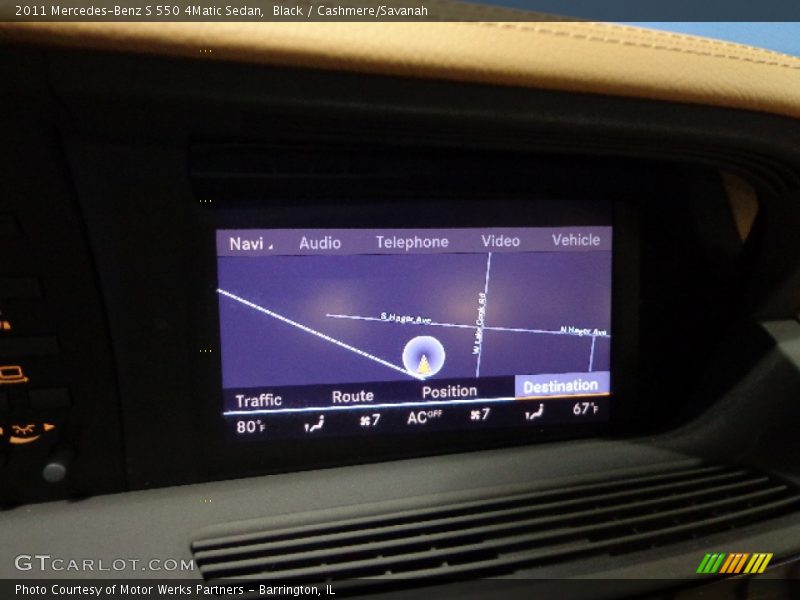 Black / Cashmere/Savanah 2011 Mercedes-Benz S 550 4Matic Sedan