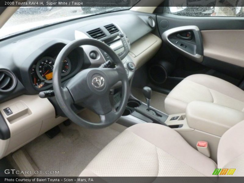 Super White / Taupe 2008 Toyota RAV4 I4
