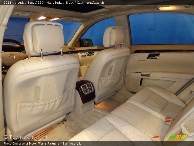Black / Cashmere/Savanah 2011 Mercedes-Benz S 550 4Matic Sedan