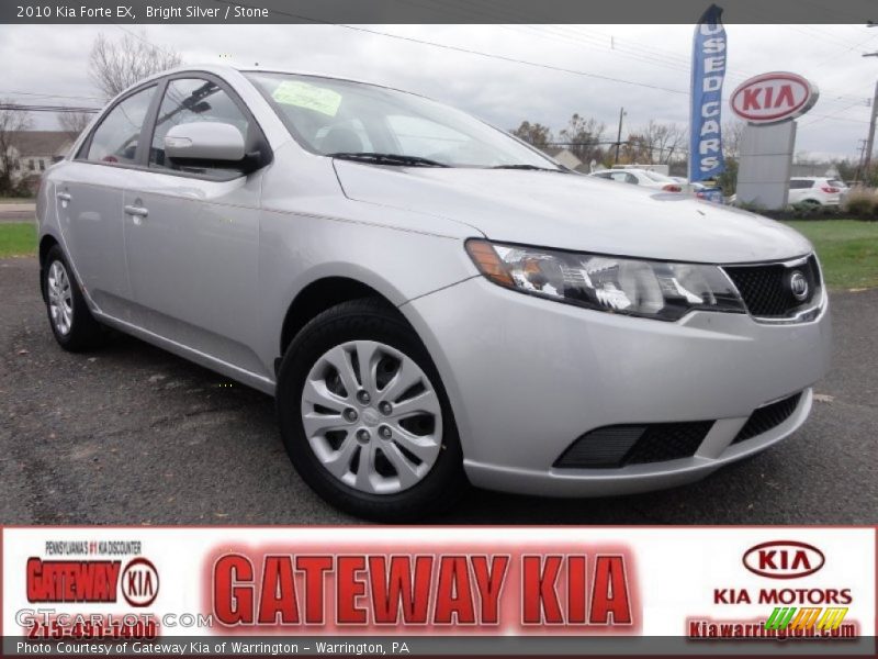 Bright Silver / Stone 2010 Kia Forte EX