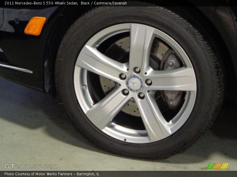 Black / Cashmere/Savanah 2011 Mercedes-Benz S 550 4Matic Sedan