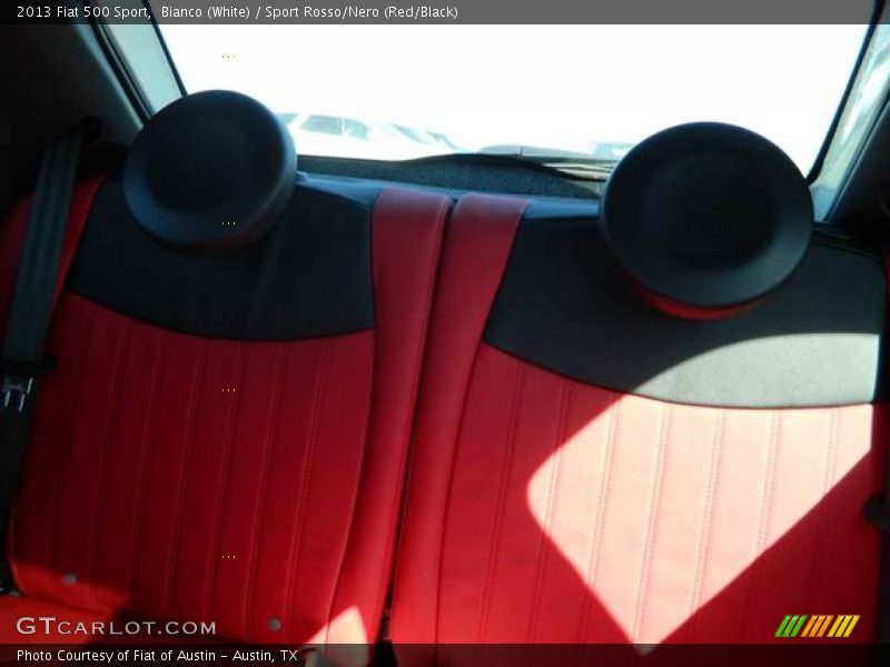 Bianco (White) / Sport Rosso/Nero (Red/Black) 2013 Fiat 500 Sport