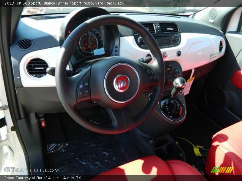 Sport Rosso/Nero (Red/Black) Interior - 2013 500 Sport 