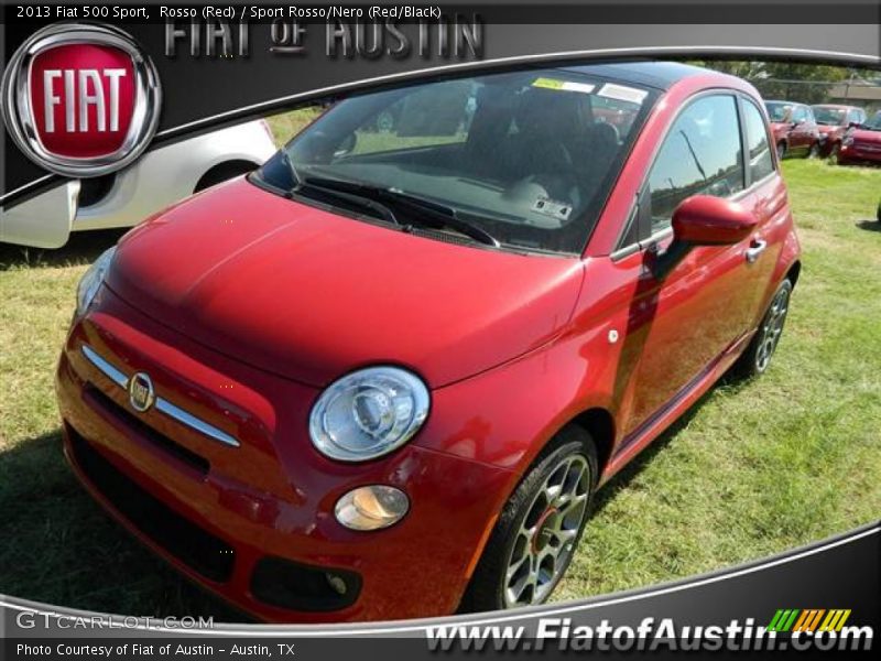 Rosso (Red) / Sport Rosso/Nero (Red/Black) 2013 Fiat 500 Sport