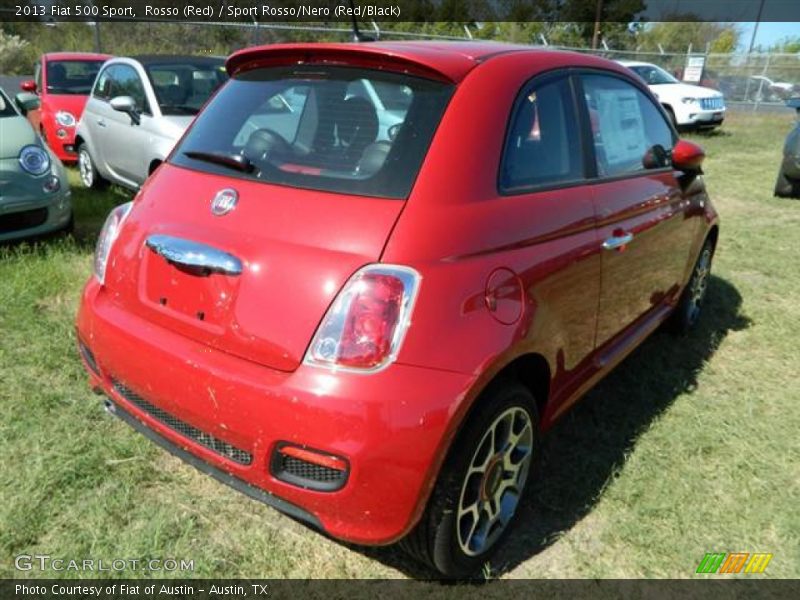 Rosso (Red) / Sport Rosso/Nero (Red/Black) 2013 Fiat 500 Sport