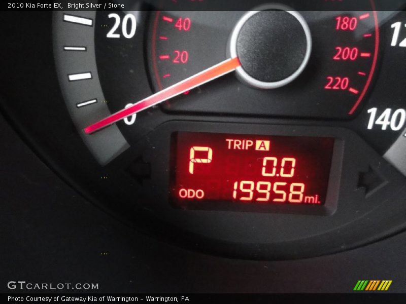 Bright Silver / Stone 2010 Kia Forte EX