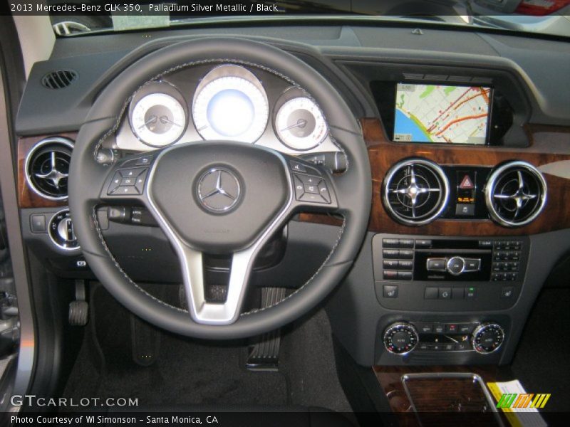 Palladium Silver Metallic / Black 2013 Mercedes-Benz GLK 350