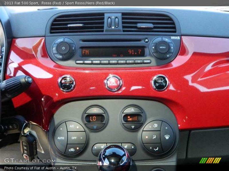 Controls of 2013 500 Sport