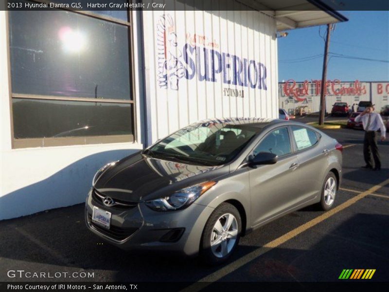 Harbor Gray Metallic / Gray 2013 Hyundai Elantra GLS