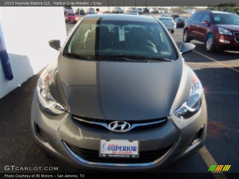 Harbor Gray Metallic / Gray 2013 Hyundai Elantra GLS