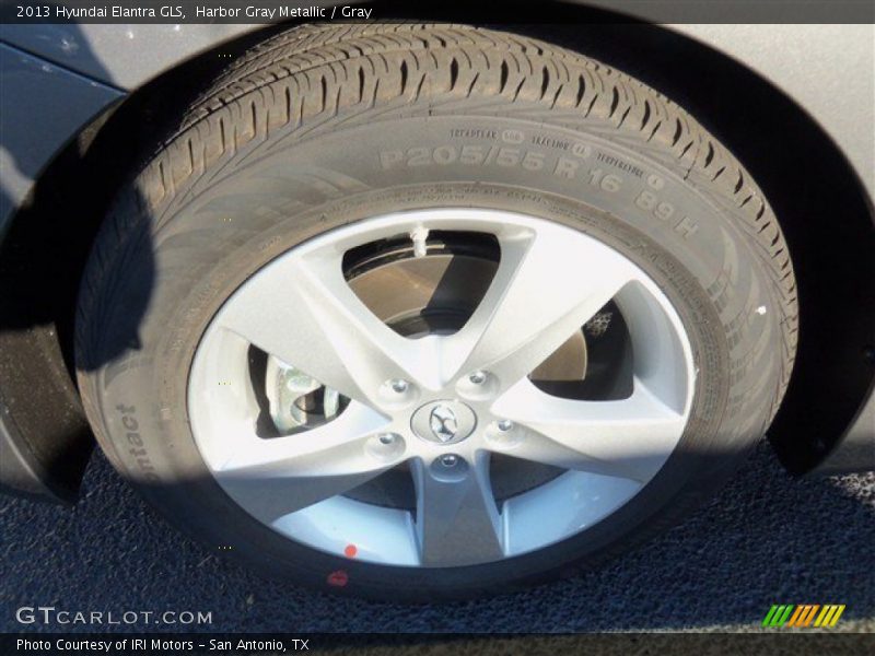 Harbor Gray Metallic / Gray 2013 Hyundai Elantra GLS
