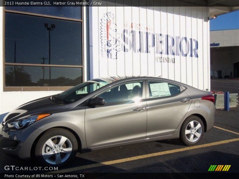 Harbor Gray Metallic / Gray 2013 Hyundai Elantra GLS