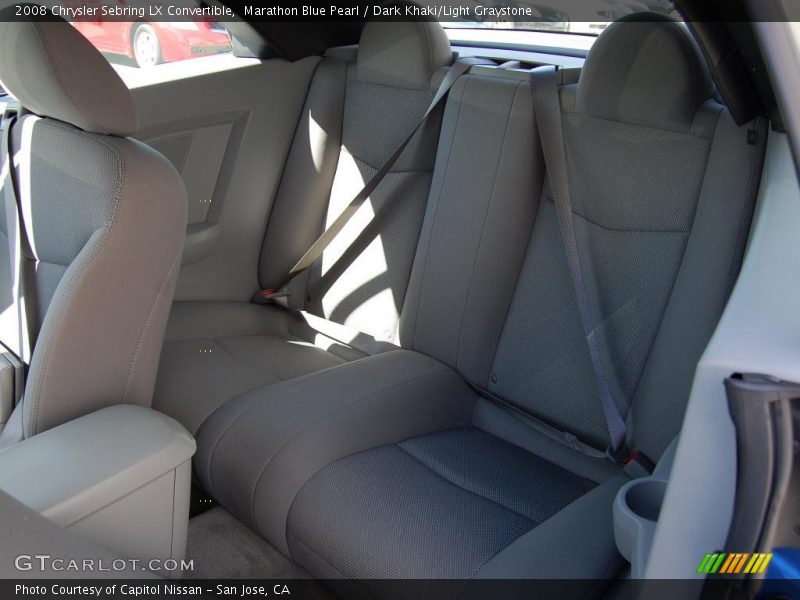 Marathon Blue Pearl / Dark Khaki/Light Graystone 2008 Chrysler Sebring LX Convertible