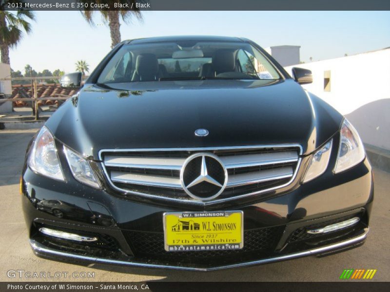 Black / Black 2013 Mercedes-Benz E 350 Coupe