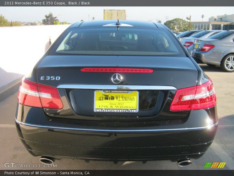 Black / Black 2013 Mercedes-Benz E 350 Coupe