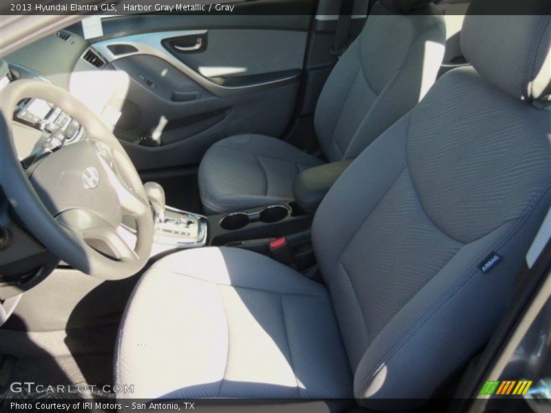 Harbor Gray Metallic / Gray 2013 Hyundai Elantra GLS