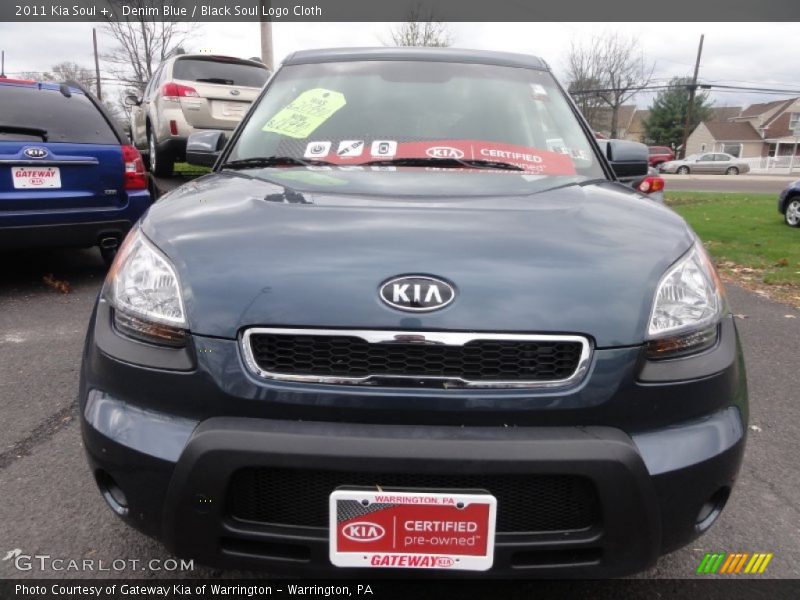 Denim Blue / Black Soul Logo Cloth 2011 Kia Soul +