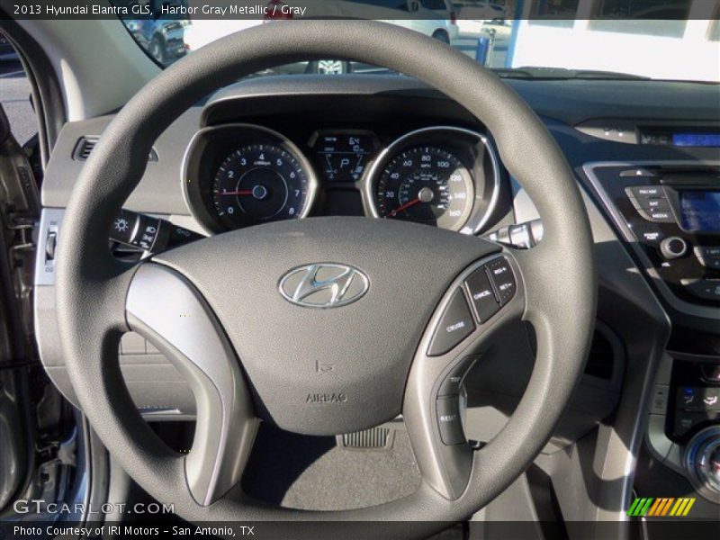 Harbor Gray Metallic / Gray 2013 Hyundai Elantra GLS
