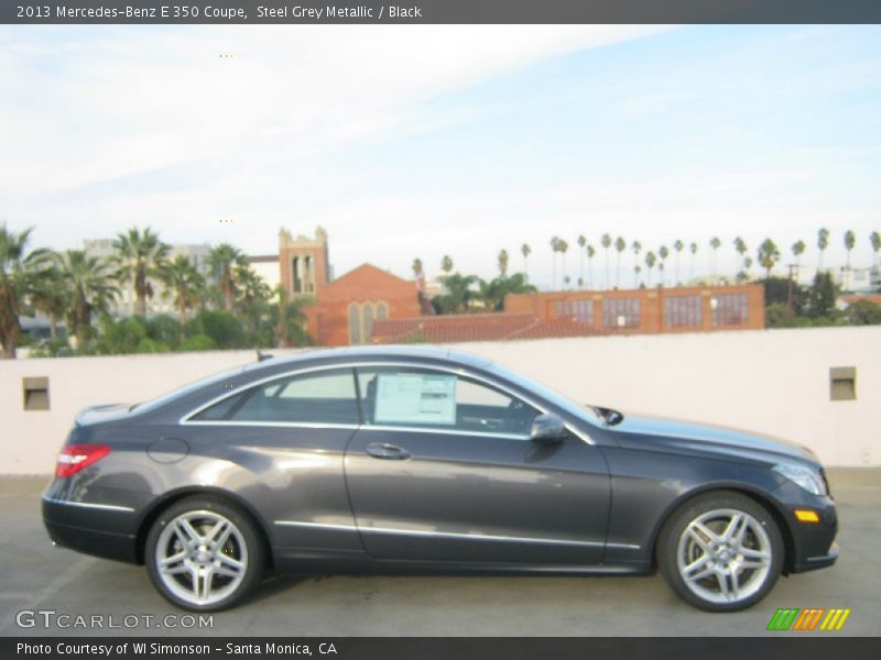 Steel Grey Metallic / Black 2013 Mercedes-Benz E 350 Coupe