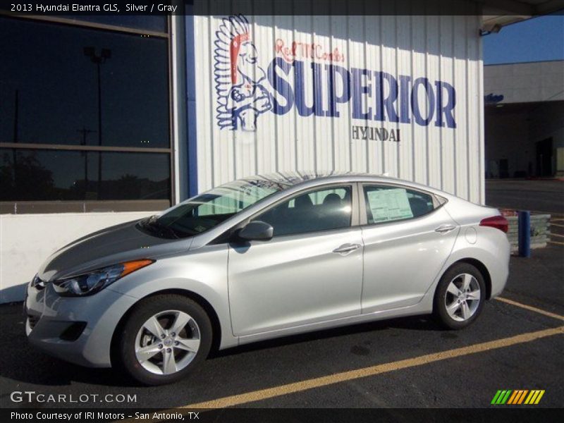 Silver / Gray 2013 Hyundai Elantra GLS