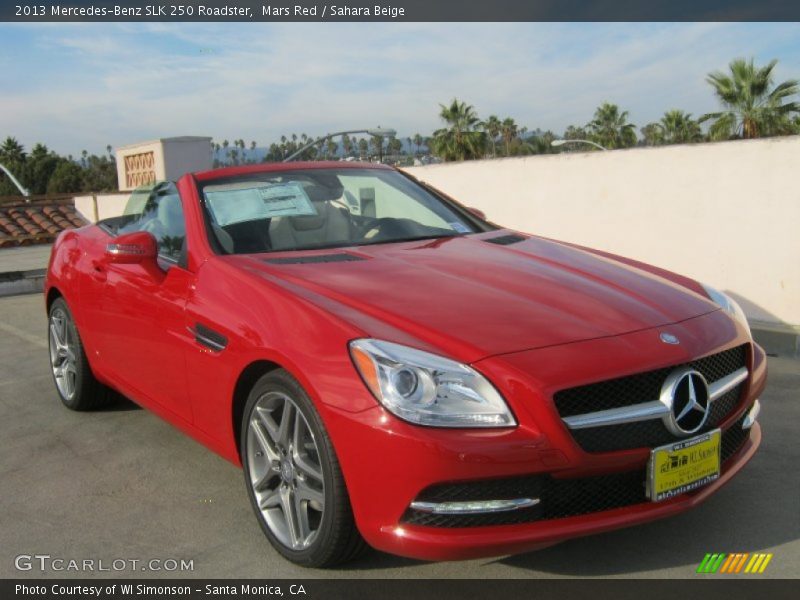 Mars Red / Sahara Beige 2013 Mercedes-Benz SLK 250 Roadster