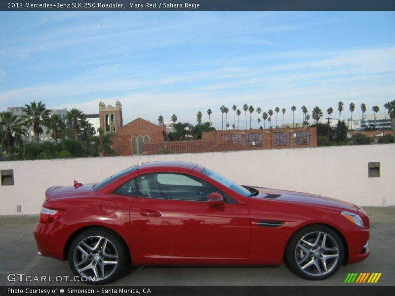 Mars Red / Sahara Beige 2013 Mercedes-Benz SLK 250 Roadster