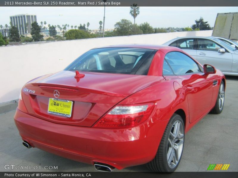 Mars Red / Sahara Beige 2013 Mercedes-Benz SLK 250 Roadster