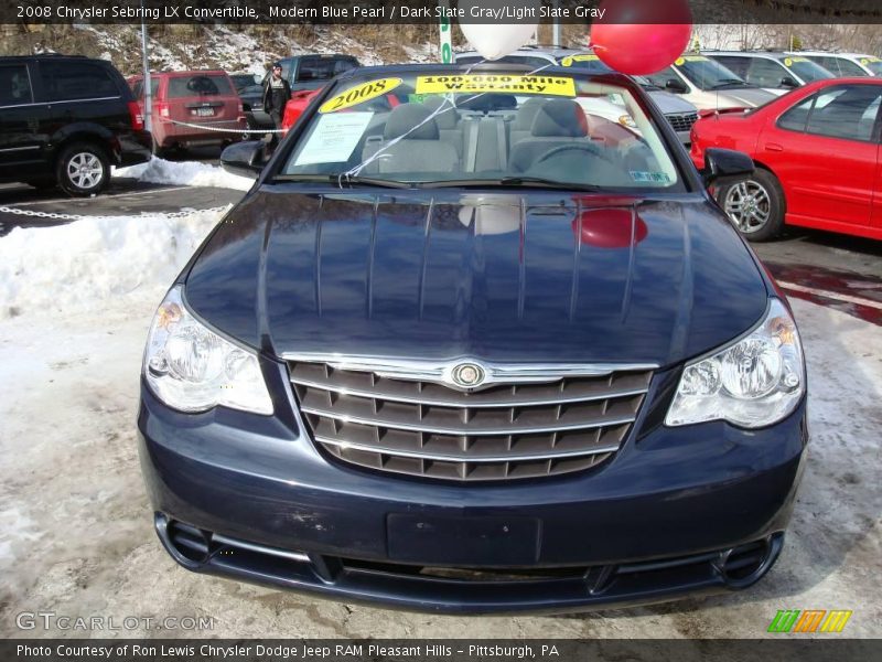 Modern Blue Pearl / Dark Slate Gray/Light Slate Gray 2008 Chrysler Sebring LX Convertible