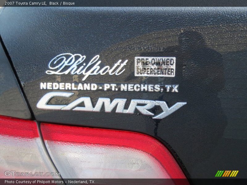 Black / Bisque 2007 Toyota Camry LE