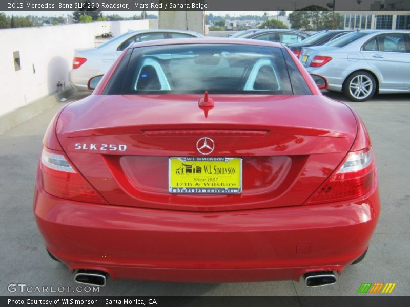 Mars Red / Sahara Beige 2013 Mercedes-Benz SLK 250 Roadster