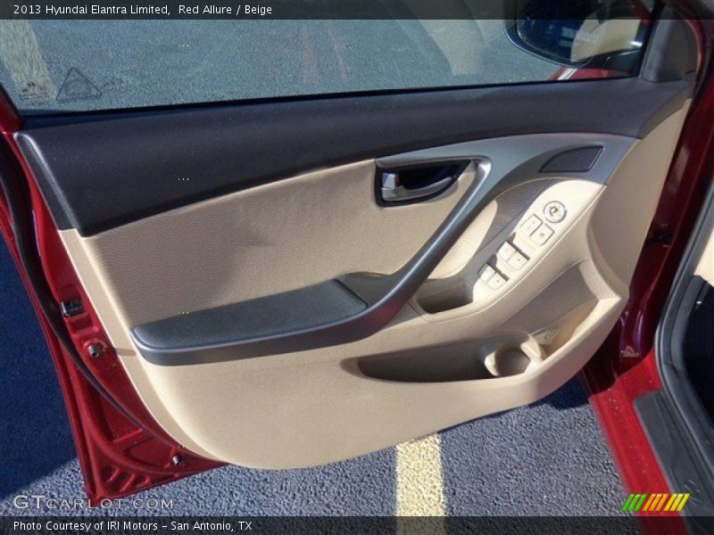 Red Allure / Beige 2013 Hyundai Elantra Limited