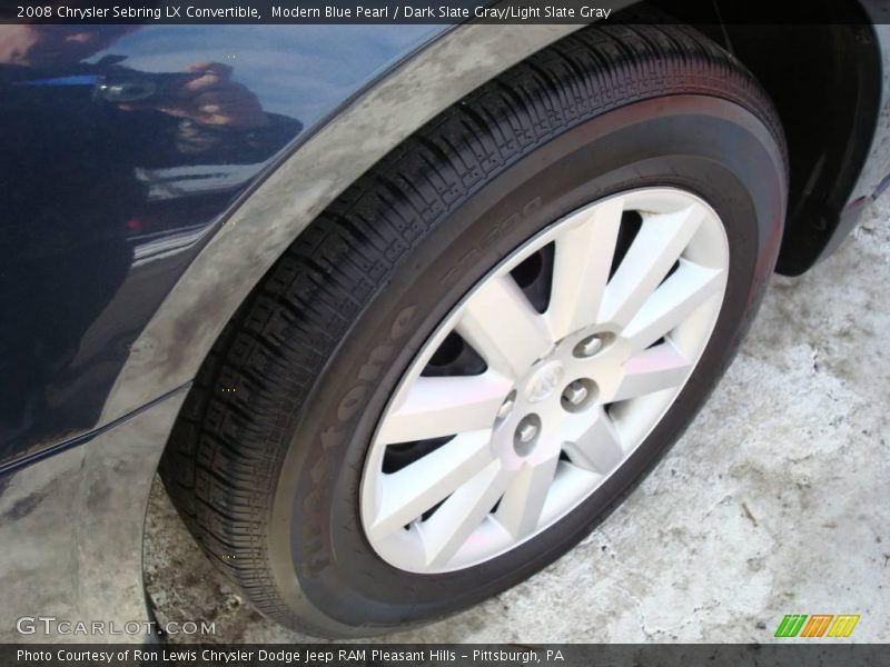 Modern Blue Pearl / Dark Slate Gray/Light Slate Gray 2008 Chrysler Sebring LX Convertible