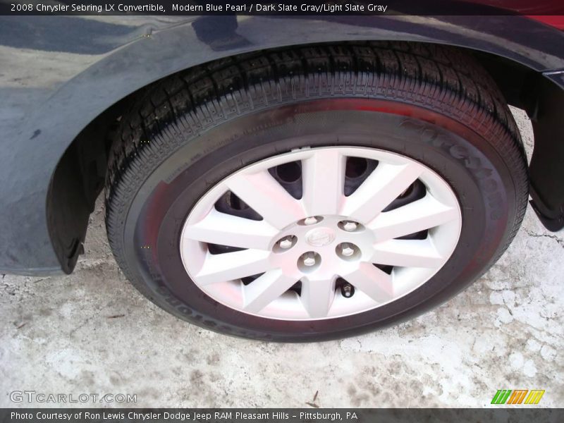 Modern Blue Pearl / Dark Slate Gray/Light Slate Gray 2008 Chrysler Sebring LX Convertible