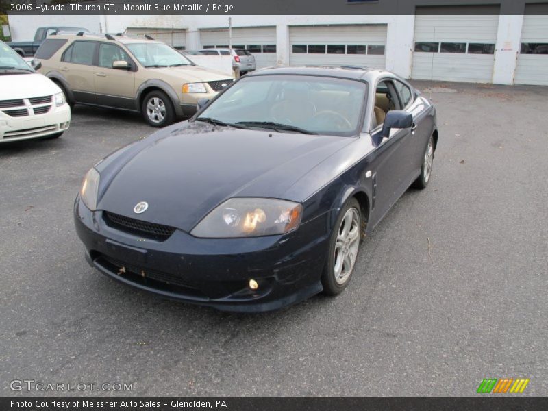 Moonlit Blue Metallic / Beige 2006 Hyundai Tiburon GT