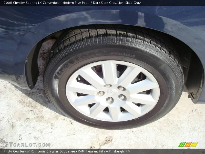 Modern Blue Pearl / Dark Slate Gray/Light Slate Gray 2008 Chrysler Sebring LX Convertible